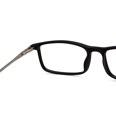 John Jacobs Online Black Full Rim Rectangle right side