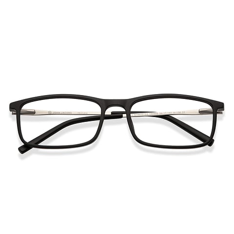 John Jacobs Online Black Full Rim Rectangle left side