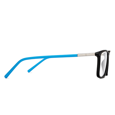 John Jacobs Online Black Full Rim Rectangle left side