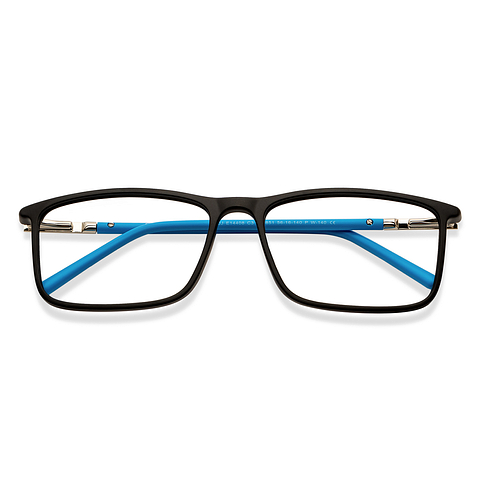 John Jacobs Online Black Full Rim Rectangle left side