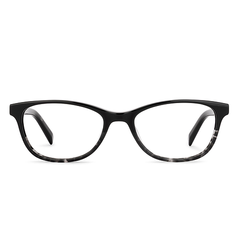 John Jacobs Black Full Rim Rectangle right side