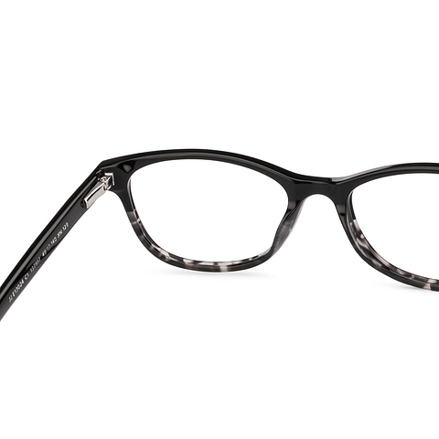 John Jacobs Black Full Rim Rectangle right side