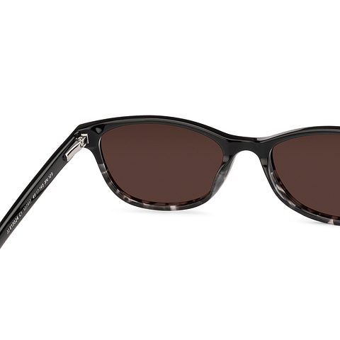 John Jacobs Black Full Rim Rectangle right side