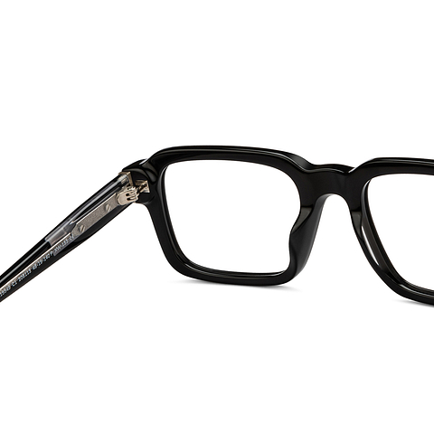 John Jacobs Online Black Full Rim Rectangle right side