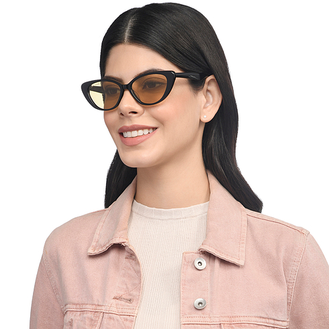 John Jacobs Online Black Full Rim Cat Eye right side