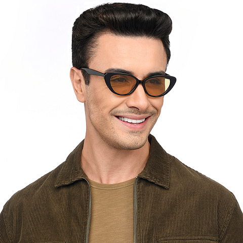 John Jacobs Online Black Full Rim Cat Eye right side