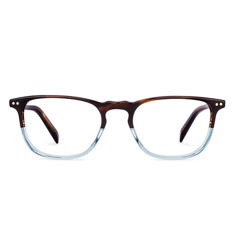 John Jacobs Sky Blue Full Rim Rectangle right side