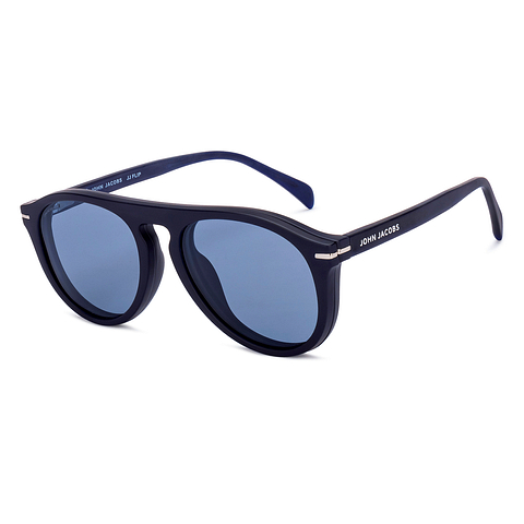 John Jacobs Sky Blue Full Rim Aviator right side
