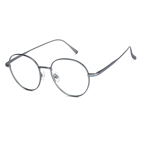 John Jacobs Online Sky Blue Full Rim Round right side