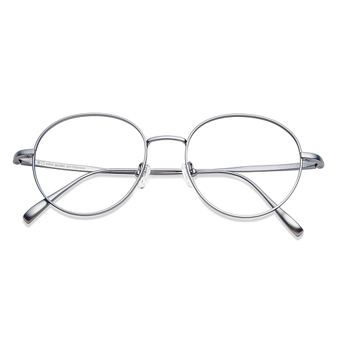 John Jacobs Online Sky Blue Full Rim Round right side