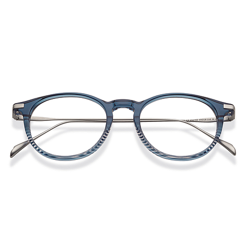 John Jacobs Online Sky Blue Full Rim Round right side