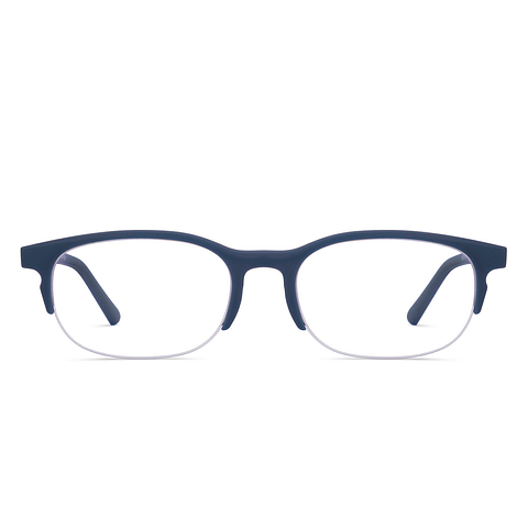 John Jacobs Online Sky Blue Half Rim Rectangle right side