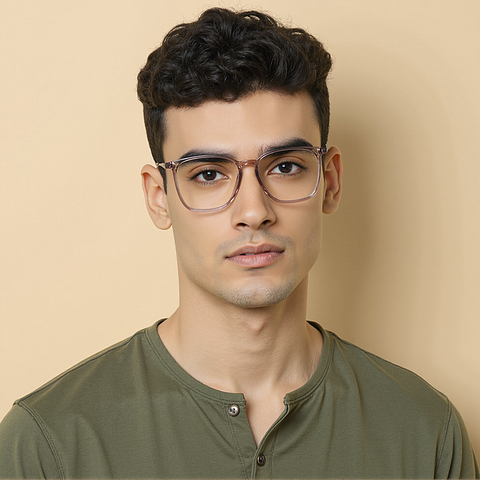 John Jacobs Pink Full Rim Square left side John Jacobs Pink Full Rim Square left side