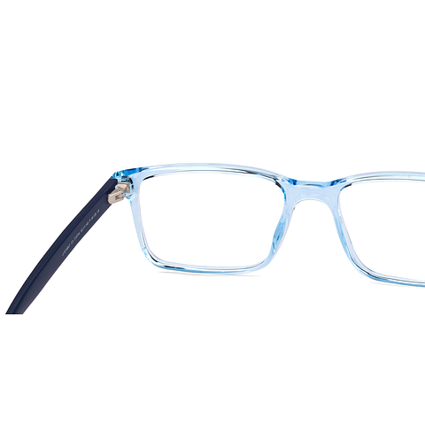 Buy Blue Transparent Blue Full Rim Rectangle John Jacobs TR Flex