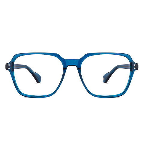 John Jacobs Online Blue Transparent Full Rim Square right side