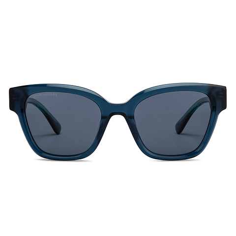 John Jacobs Online Blue Transparent Full Rim Square left side