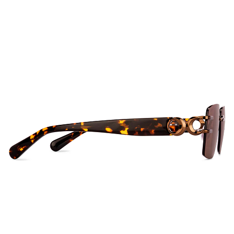 John Jacobs Copper Rimless Rectangle left side