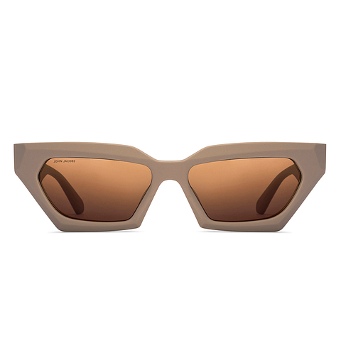 John Jacobs Online Light Brown Full Rim Cat Eye right side