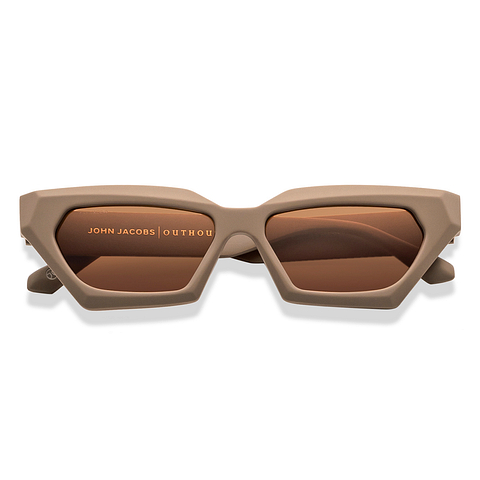 John Jacobs Online Light Brown Full Rim Cat Eye right side