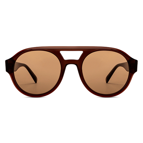 John Jacobs Light Brown Full Rim Round left side