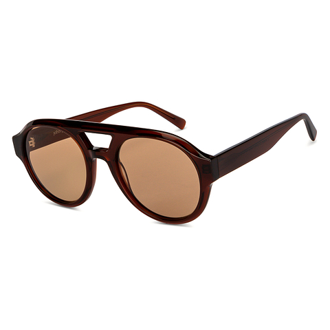 John Jacobs Light Brown Full Rim Round right side