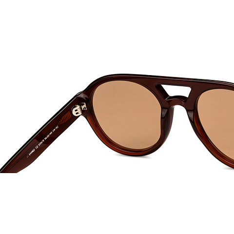 John Jacobs Light Brown Full Rim Round right side