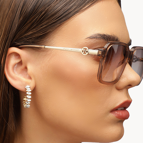 John Jacobs Online Light Brown Full Rim Square left side