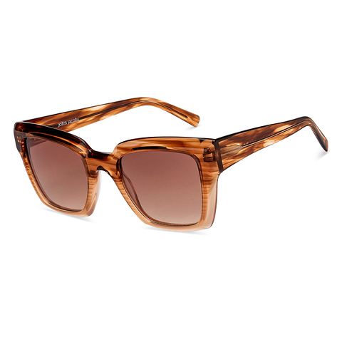 John Jacobs Light Brown Full Rim Square right side