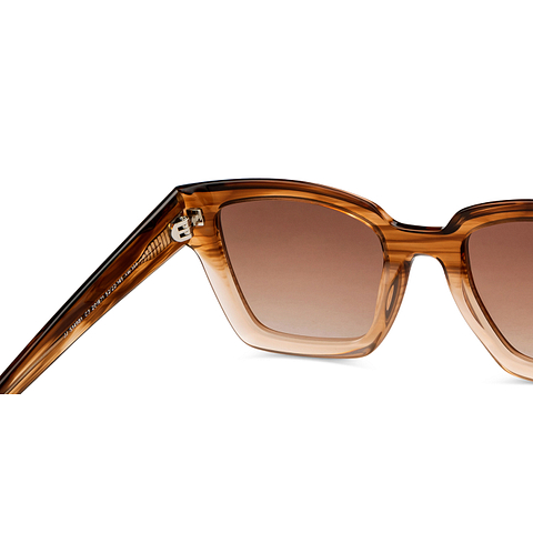 John Jacobs Light Brown Full Rim Square right side