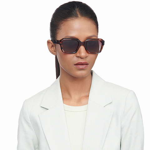 John Jacobs Online Tortoise Full Rim Square left side