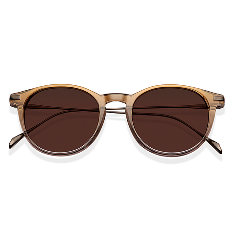 John Jacobs Online Light Brown Full Rim Round left side
