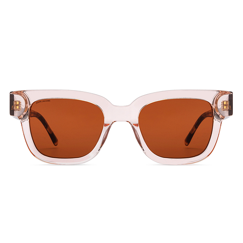 John Jacobs Online Orange Transparent Full Rim Square right side