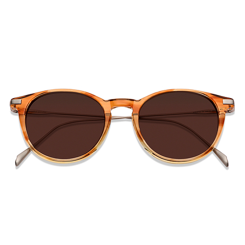 John Jacobs Online Light Brown Full Rim Round left side