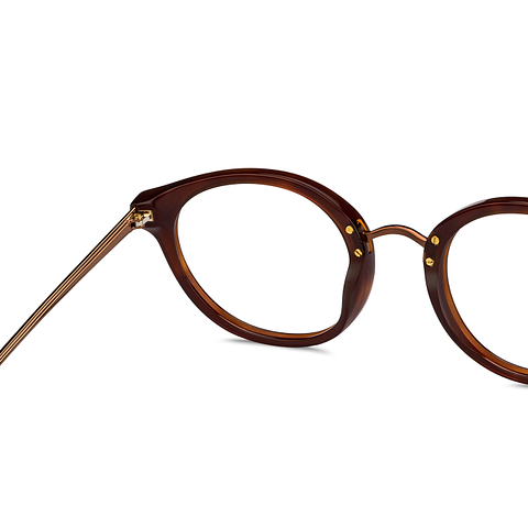 John Jacobs Online Dark Brown Full Rim Round right side