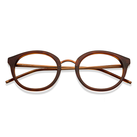 John Jacobs Online Dark Brown Full Rim Round left side