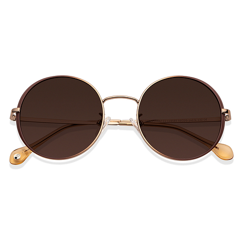 John Jacobs Online Light Brown Full Rim Round left side