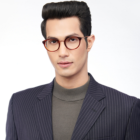 John Jacobs Online Dark Brown Full Rim Round right side