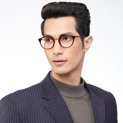 John Jacobs Online Dark Brown Full Rim Round left side