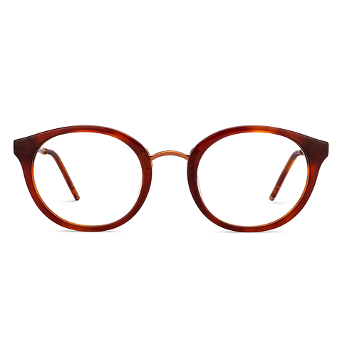 John Jacobs Online Dark Brown Full Rim Round left side