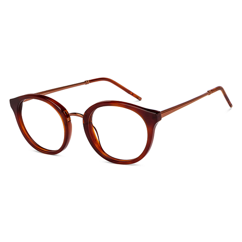 John Jacobs Online Dark Brown Full Rim Round right side