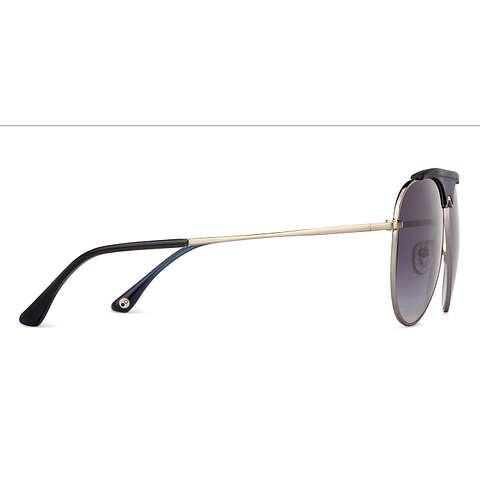 John Jacobs Online Silver Full Rim Aviator left side