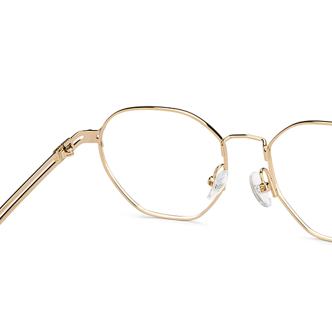John Jacobs Online Gold Full Rim Hexagonal right side