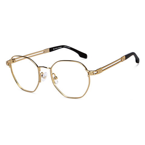 John Jacobs Online Gold Full Rim Hexagonal right side