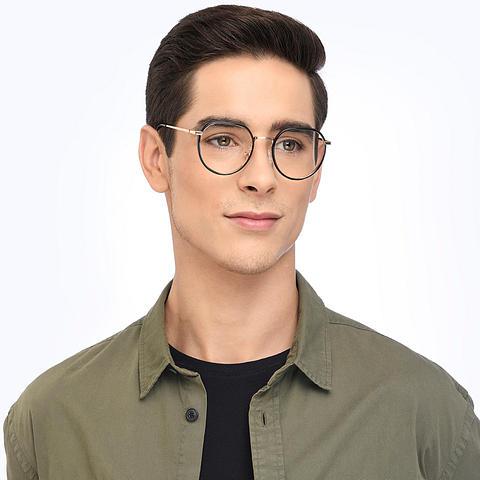 John Jacobs Online Black Full Rim Square left side