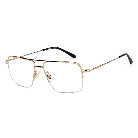 John Jacobs Online Black Half Rim Square right side