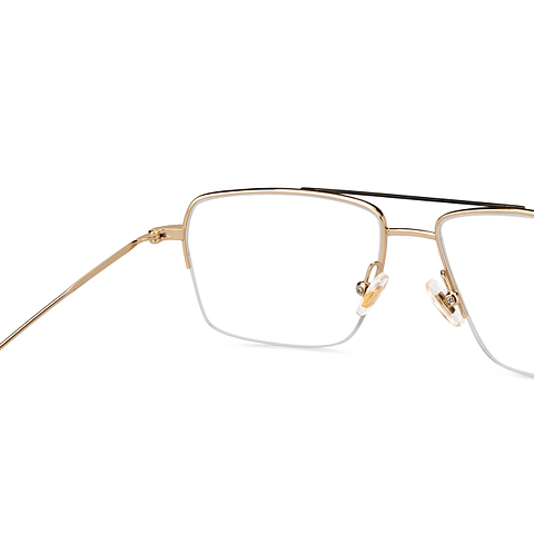 John Jacobs Online Black Half Rim Square right side