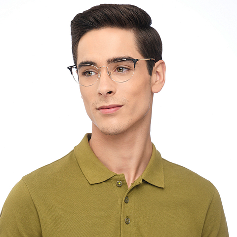 John Jacobs Online Rose Gold Full Rim Cat Eye left side