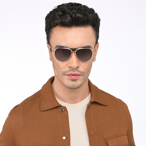 John Jacobs Online Gold Full Rim Square right side