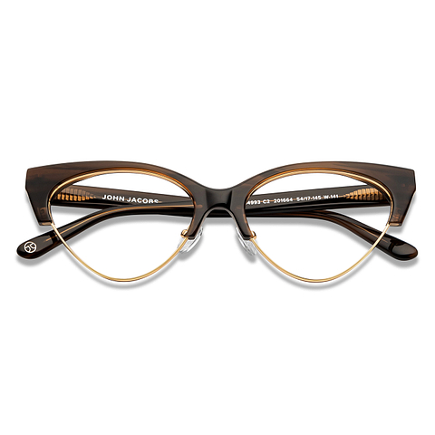 John Jacobs Online Gold Full Rim Cat Eye left side