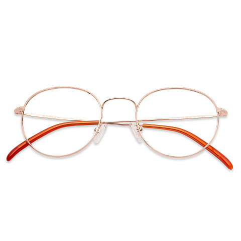 John Jacobs Online Gold Full Rim Round left side